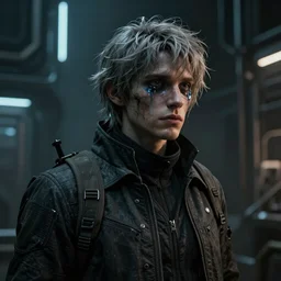 a madman with psychodis, 16 K 3D ultrarealistic futuristic utopian and dystopian art, cry engine