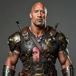 dwayne johnson as a steampunk cyborg, portrait by gaston bussiere, j. c. leyendecker, craig mullins, donato giancola, greg rutkowski, symmetry!!, realistic face