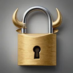 a lock in the shape of a bull mounted by sandra bullock