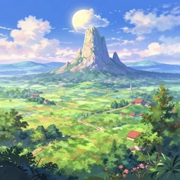 magical anime landscape