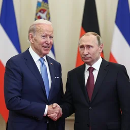Biden and putin as conjoined twins in daipers