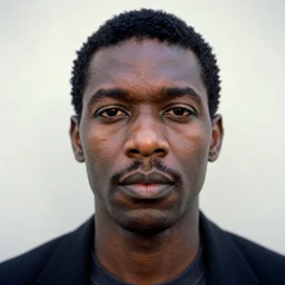 a photo of ted kaczynski as a black man, portrait, close - up, ektachrome
