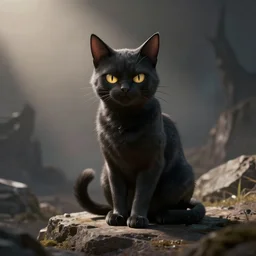 evil cat by abzu