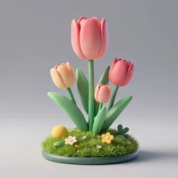 ❤️🌷🔥 3d render, zbrush, octane render, 8k render
