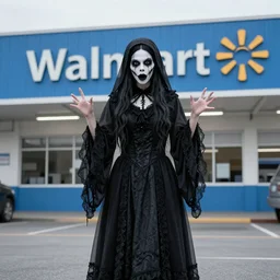 An extremely spooky gothic Wal-Mart