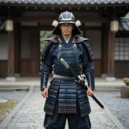 Danny devito dressed as a samurai