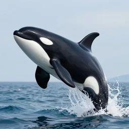 ultra realistic illustration, killer whale jumping out of the water, intricate, elegant, highly detailed, digital painting, artstation, concept art, smooth, sharp focus, illustration