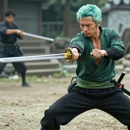 real-life zoro, a still of a sword fight film