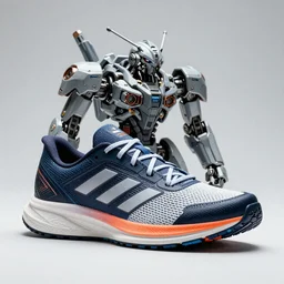 the future of running shoes, product catalog shots, mecha details and colorful, Adidas