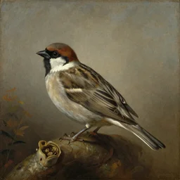 a sparrow, by Francisco Goya, oil on canvas