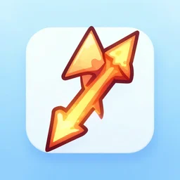 videogame icon painting of single fire arrow, artstation, rpg, digital art, vibrant & colorful background, dark souls, runescape, skyrim, final - fantasy, diablo - 3