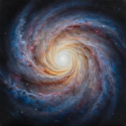 acrylic painting of the centre of the universe