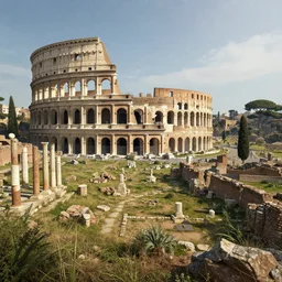 ancient rome landscape, realistic detailed digital art by maxwell boas jessica rossier christian dimitrov anton fadeev trending on artstation cgsociety rendered in unreal engine 4 k hq