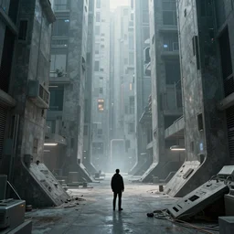 cyber futurism environment, brutalism, 2 0 7 7, by marc simonetti, by craig mullins, by jaime jones