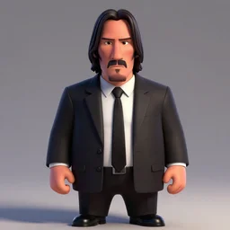 the notorious b. i. g. as john wick, animation pixar style, shaded lighting poster by magali villeneuve, artgerm, jeremy lipkin and michael garmash, rob rey and kentaro miura style, trending on art station