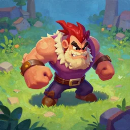 new amazing hand painted texture for mobile game in the style of brawl stras