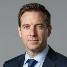 truman guyhand corporate portrait, professional profile photo, hyperreal photo portrait by jonathan yeo, by craig wiley, by david dawson, professional studio lighting, detailed realistic facial features