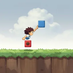 side scrolling, press square to jump, studio ghibli, sharp, godot, unit 3 d, game maker, highly detailed, digital painting, artstation, dead cells, hollow knight, smooth, sharp focus, illustration, wide angle, super smash bross, starbound, wallpaper, splash art, promo art, dramatic lighting, art by artgerm and rutkowski and bo chen and jin xiaodi