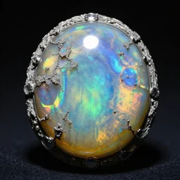 award for best movie, iridescent boulder opal, symmetrical, highly intricate, dendritic, museum lighting