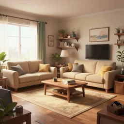 living room of a hoarder, digital fantasy art, trending on artstation, unreal engine, overgrown with monstera, grass, sand, sun rays, flooded, waterfall
