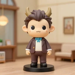 alastor as figurine, habitz hotel cartoon