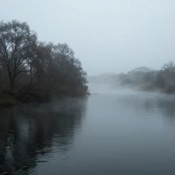 Fog on the river
