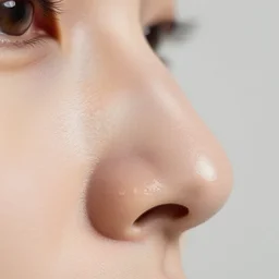 highly detailed professional photograph of a human nose, canon eos, 4 k