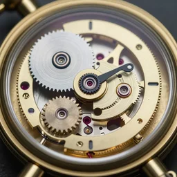 inside a clockwork watch, hyper realistic photo, full colour, upscale, 8 k