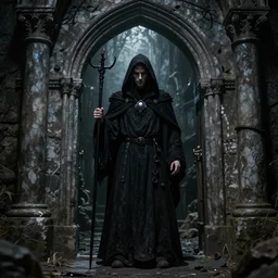 an undead mage at the entrance to undercity,