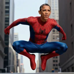 obama as spider man