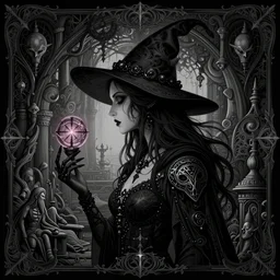 satanic witch, highly detailed vfx side portrait, intricate detailed environment, global illumination, by james jean and moebius and artgerm and liam brazier and victo ngai and tristan eaton. detailed, vector art, digital illustration, concept art, 8 k, hdr