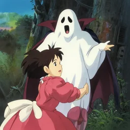 the ghost and the vampire, by studio ghibli