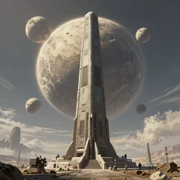 the monolith storm on planet, 4 k, artstation, pinterest.