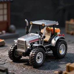 A sushi tractor, sharp focus, toy photography by Artgerm and Greg Rutkowski and WLOP