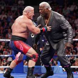 joe biden wrestling the rock