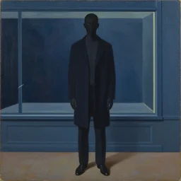 painting of an invisible man, by edward hopper and james gilleard