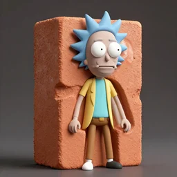 hyper realistic rick sanchez as a literal terracotta concrete block hybrid creature, gorgeous lighting by kim jung giu weta studio, mucha, bautista and norman rockwell and greg rutkowski and tom bagshaw and james gurney and lucasfilm
