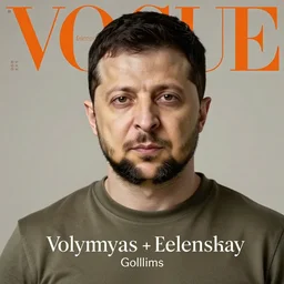 Volodymyr Zelenskyas as Gollum  on the cover of the Vogue magazine
