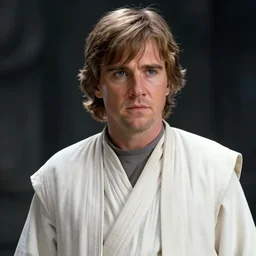 young matt damon as luke skywalker in star wars episode 6, 8k resolution, full HD, cinematic lighting, award winning, anatomically correct