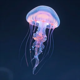 anthropomorphic jellyfish, digital art, trending on artstation, unreal engine 5 rendered