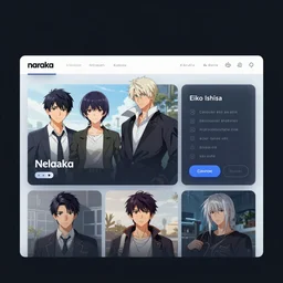 gui for the naraka program, web design, futuristic, by charles dellschau, mitsuo katsui, eiko ishioka, hannah hoch
