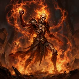 undead disintegration, extremely detailed fantasy illustration of necromantic fire, digital art trending on artstation by greg rutkowski and raymond swanland