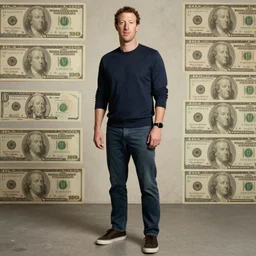 full body portrait of mark zuckerberg with old money aesthetic