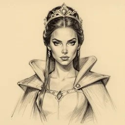 milt kahl sketch of victoria justice as princess padme from star wars