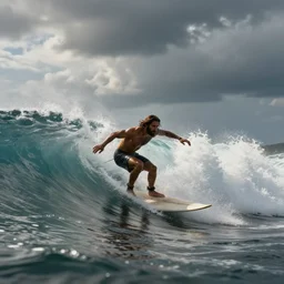 jesus surfing the vibe wave,artstation