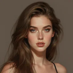 digital art of a beautiful woman in the style of rossdraws