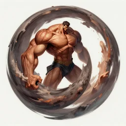 muscular tatsumaki by daniel gerhartz, trending on art station