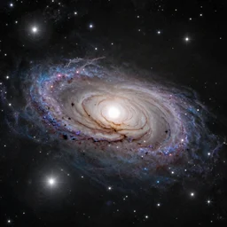 photorealistic depiction of universe, galaxies, countless stars