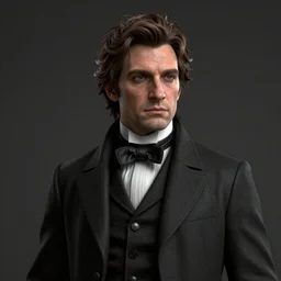 portrait of aphex twin as a dapper 19th century gentleman, Unreal 5, DAZ, hyperrealistic, octane render, RPG portrait, dynamic lighting