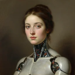 portrait of a female android by william bouguereau
